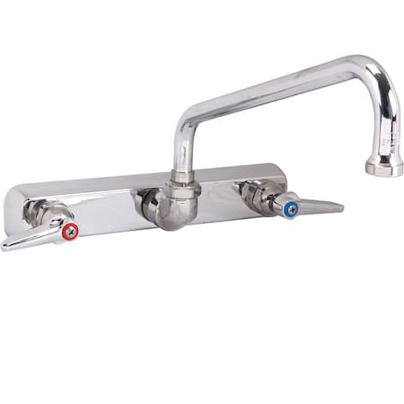 T&S Brass Faucet, 8"Wall , 10"Spt, Leadfree 1127
